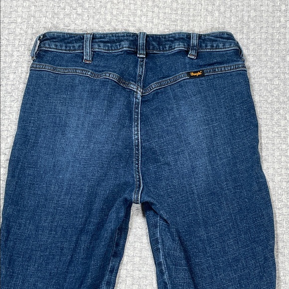 Wrangler Retro High Rise trumpet Flare Jeans  Western Cowgirl Bareback 29x34 - Picture 7 of 16